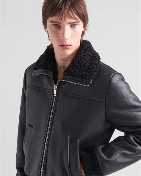 prada womens black jacket|Prada black jacket men.